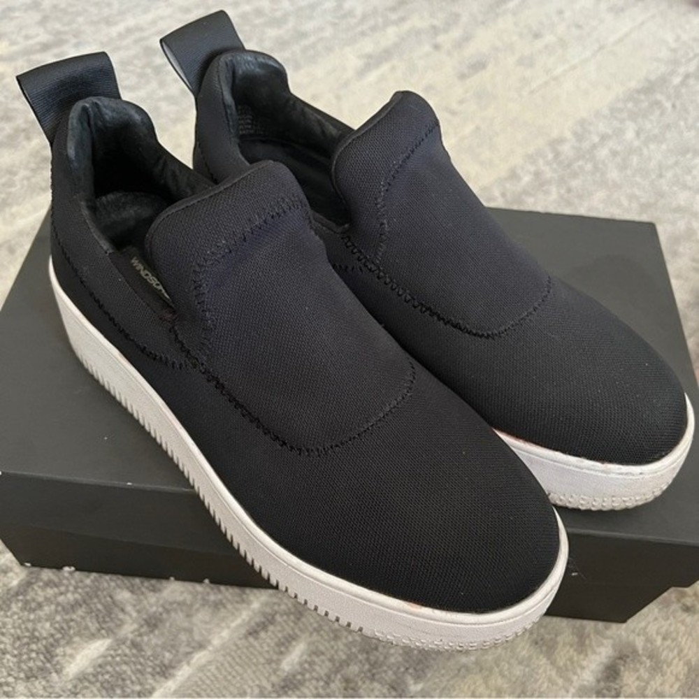 Windsor Smith 50mm Speedy Nylon Mesh Slip On Sneakers in Black - Picture 12 of 12